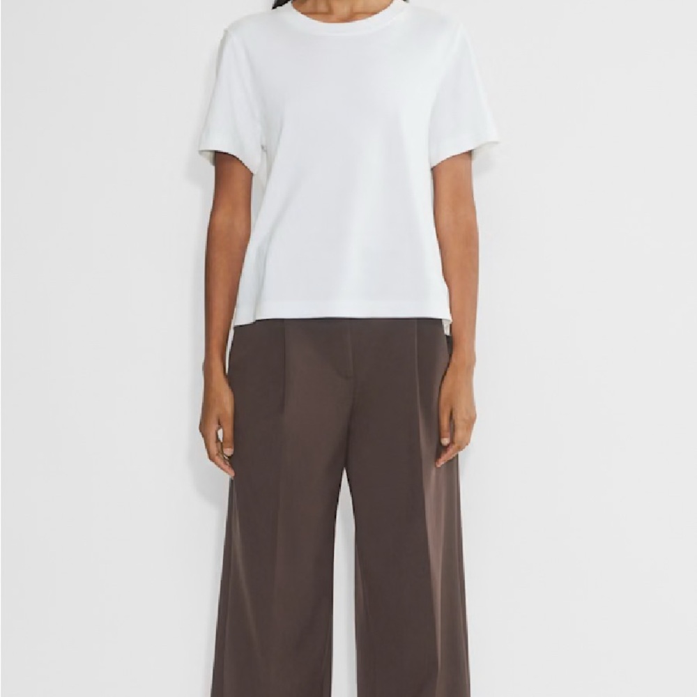 Babaton Pleated Wide Leg Brown Pants High-Waisted - Picture 10 of 13